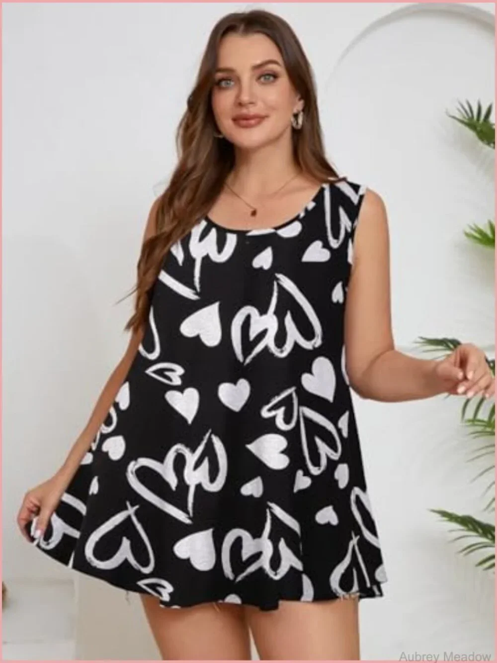 Plus Size Sleeveless Tunic Tank Top Flowy Loose Fit